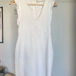 ZARA trafaluc white cocktail dress | Fall Dress 👗